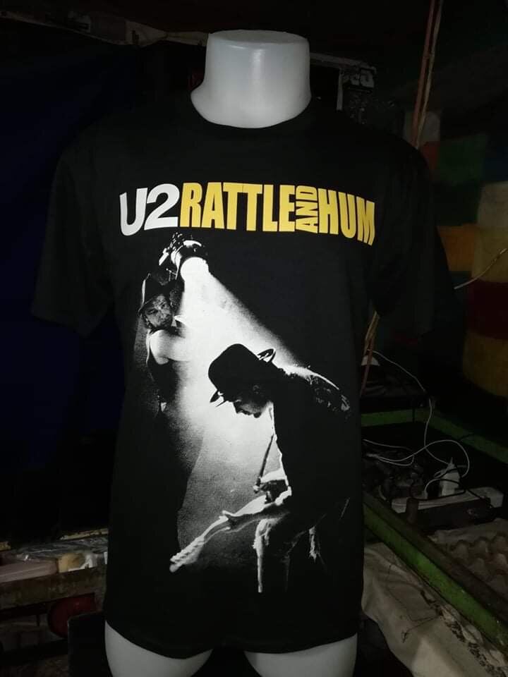 ROCK BAND SHIRT U2 ( RATTLE AND HUM ) Lazada PH