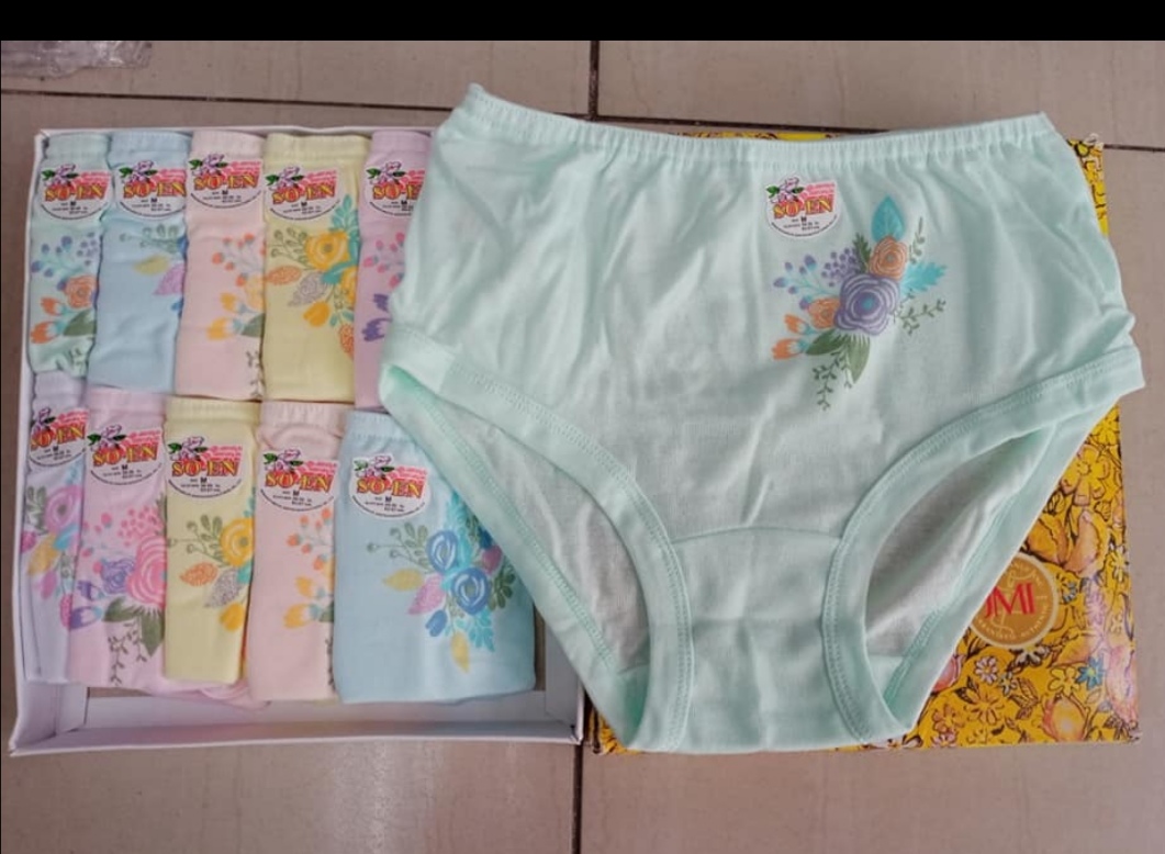Original SOEN Panties SMP / Semi Full Panties /Piping Leg /For