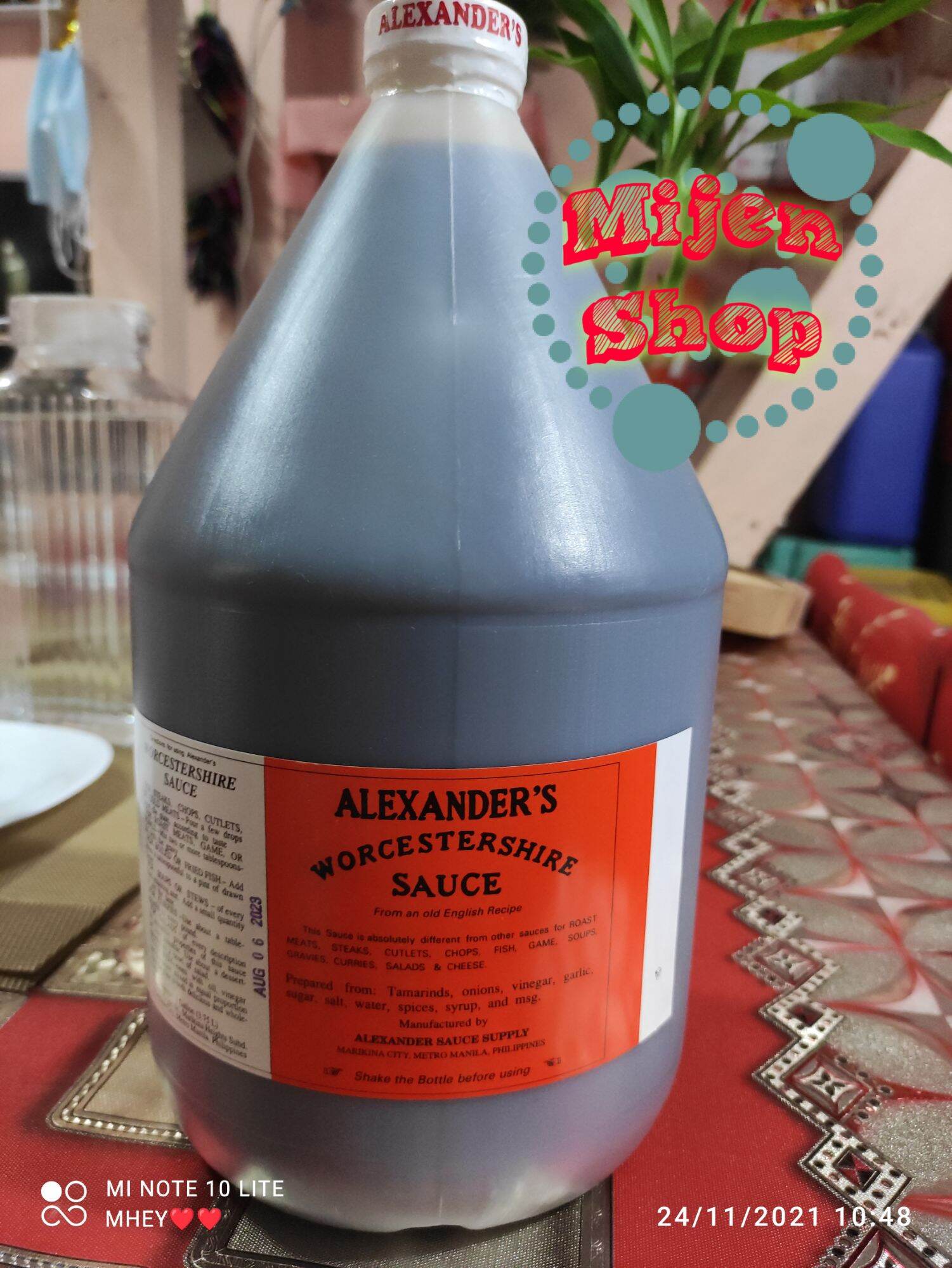 Original Alexander Worcestershire Sauce 1gallon Lazada PH