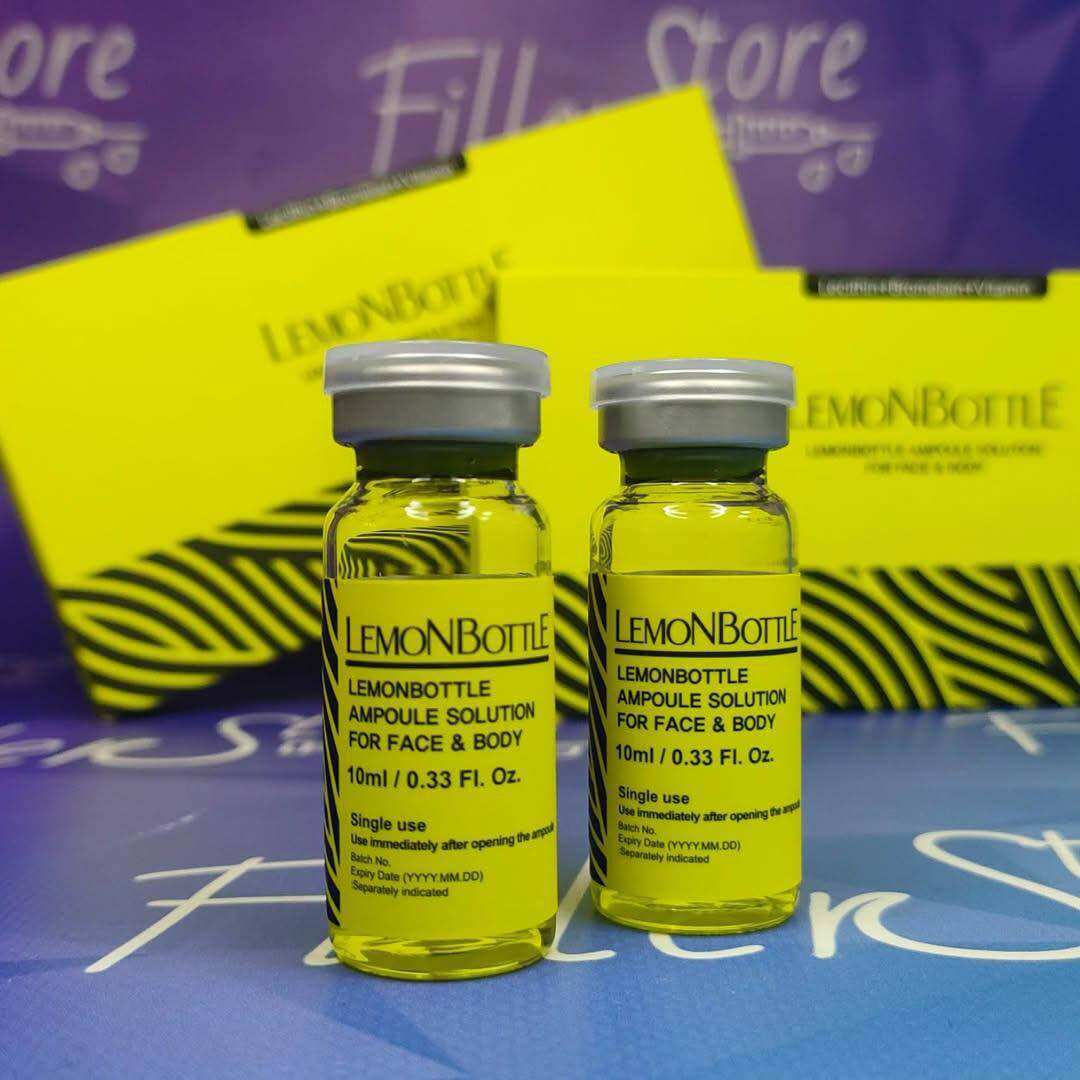 Lemon Bottle x 10ml Ampoule Solution for Face and Body Lemon