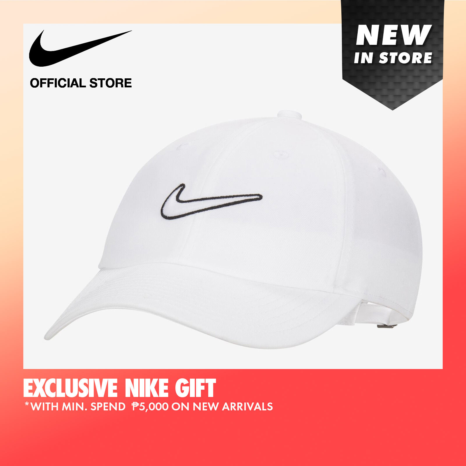 Nike Dri-FIT Club Unstructured Metal Swoosh Cap.