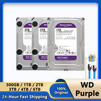 WD | WD Purple 1TB 2TB 3TB 4TB 6TB 3.5″ SATA 6.0Gb/s HDD Internal Hard Drive Disk for Security System CCTV DVR NVR Video