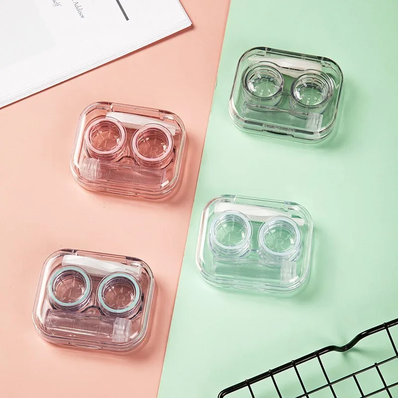 Portable Transparent Lazy Contact Lenses Colored Lens Partner Contact