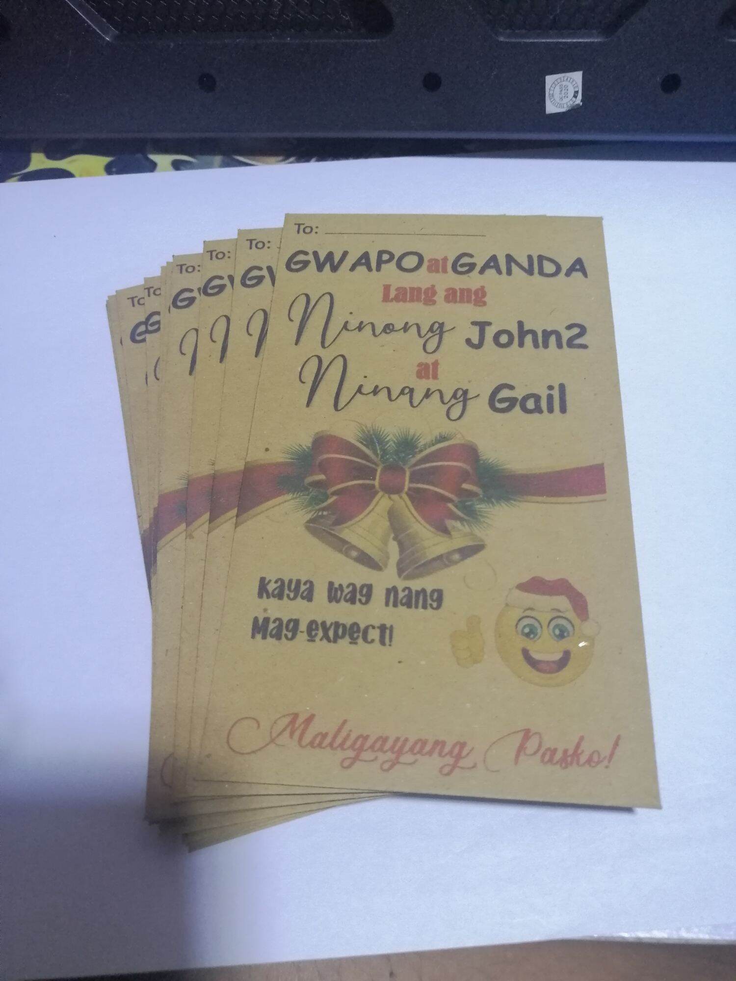 12pcs #1.Brown Customized Envelope Ampao. 