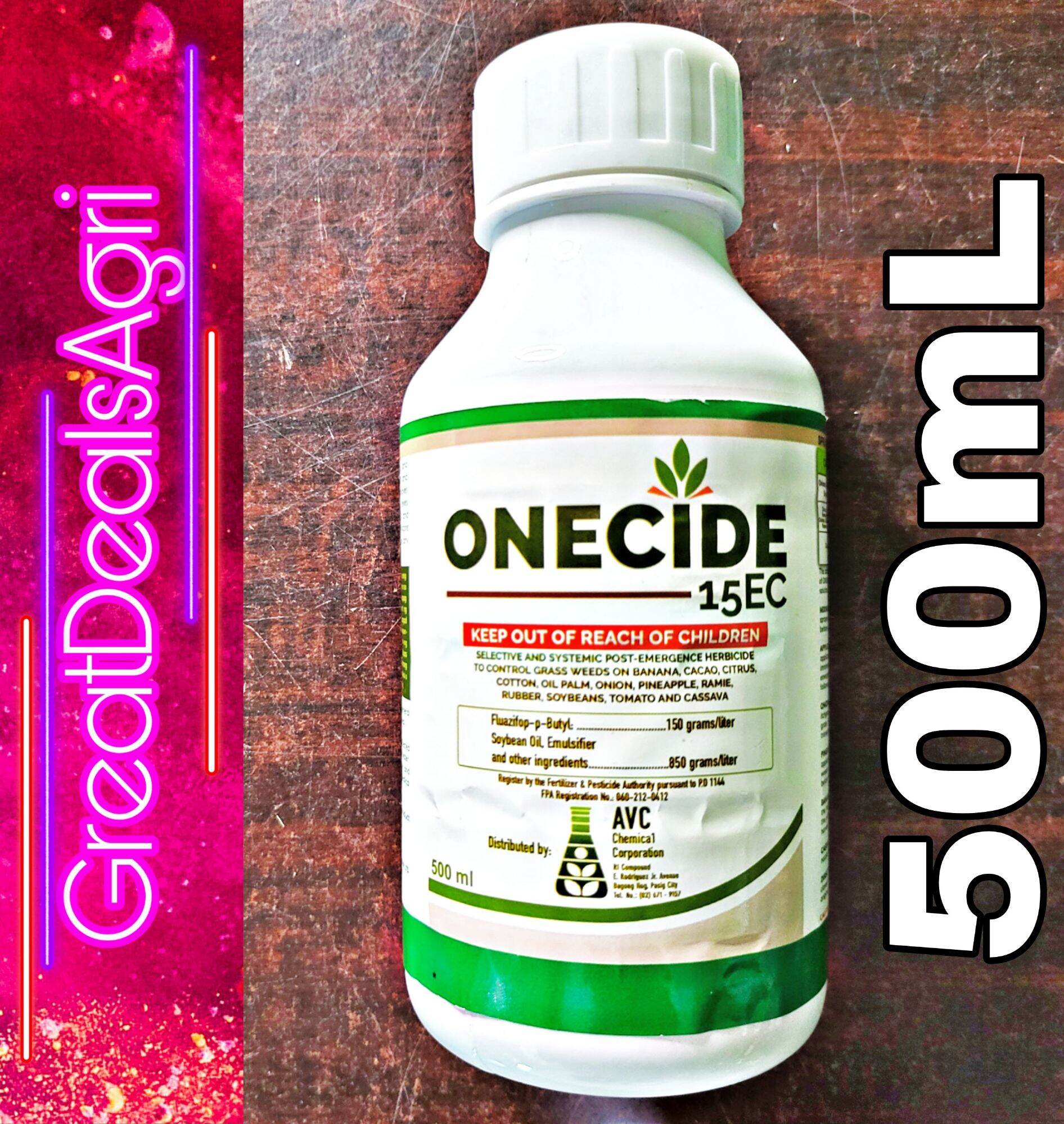 ONECIDE 15 EC (500mL) FLUAZIFOPPBUTYL POSTEMERGENT HERBICIDE BY AVC