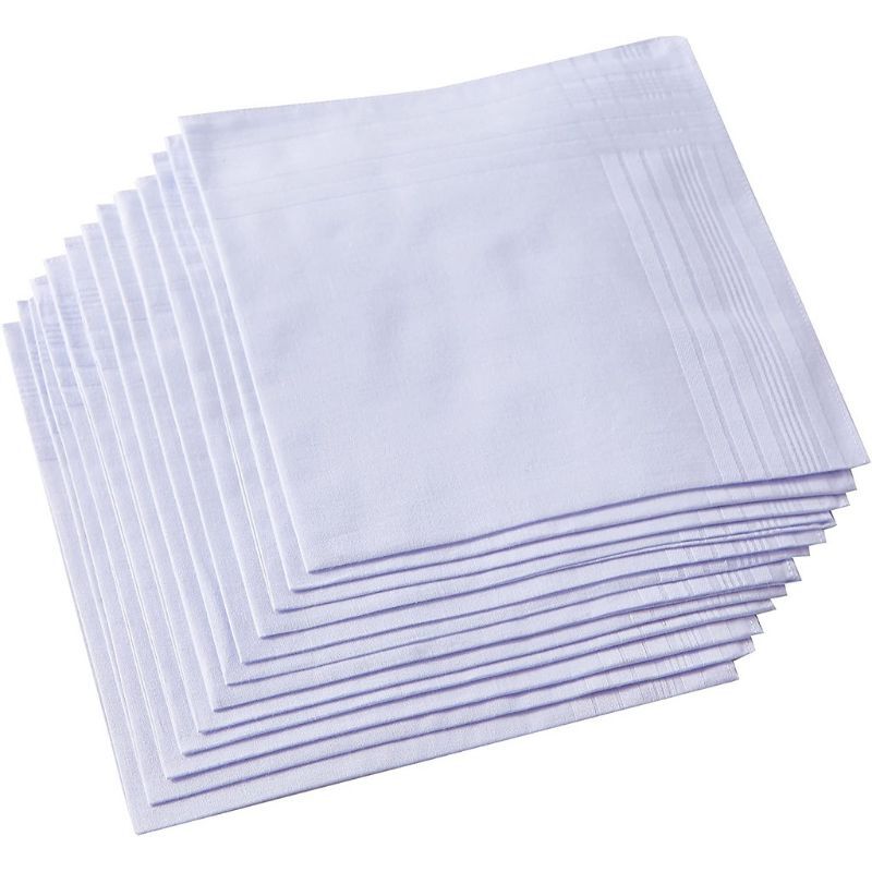 COD☑️12pcs Plain White Scarf Handkerchief Panyo