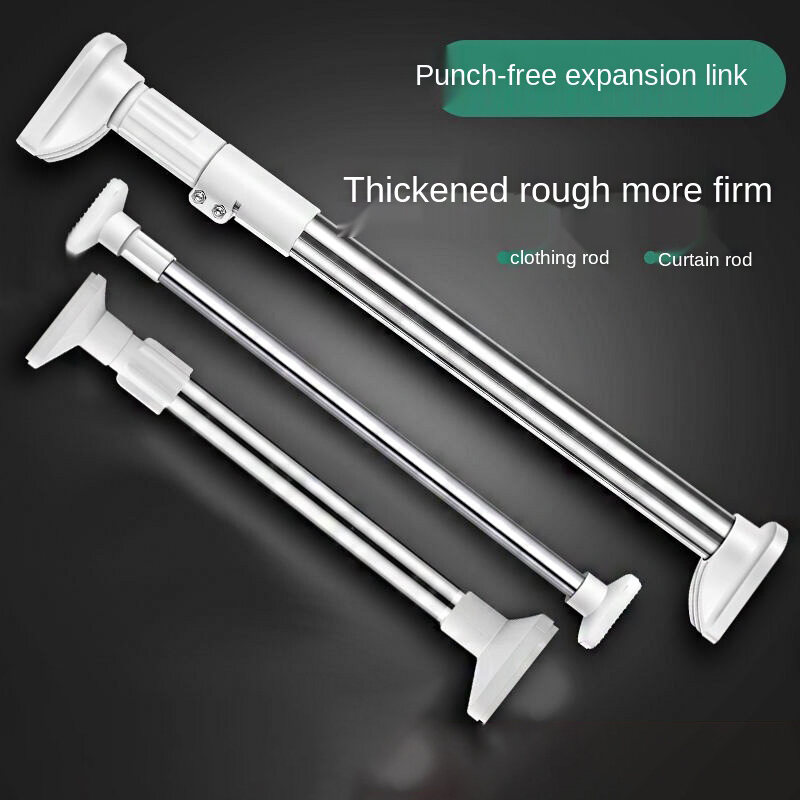 Stainless Steel Telescopic Rod Household Free Punching - Temu