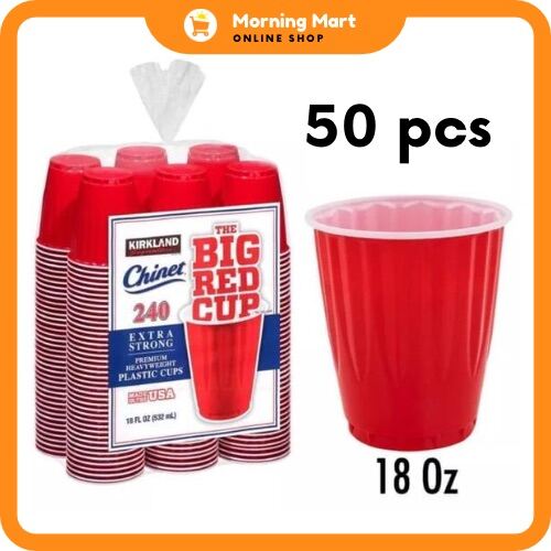 Kirkland Signature The Big Red Cup 18-oz Heavyweight Plastic Cold