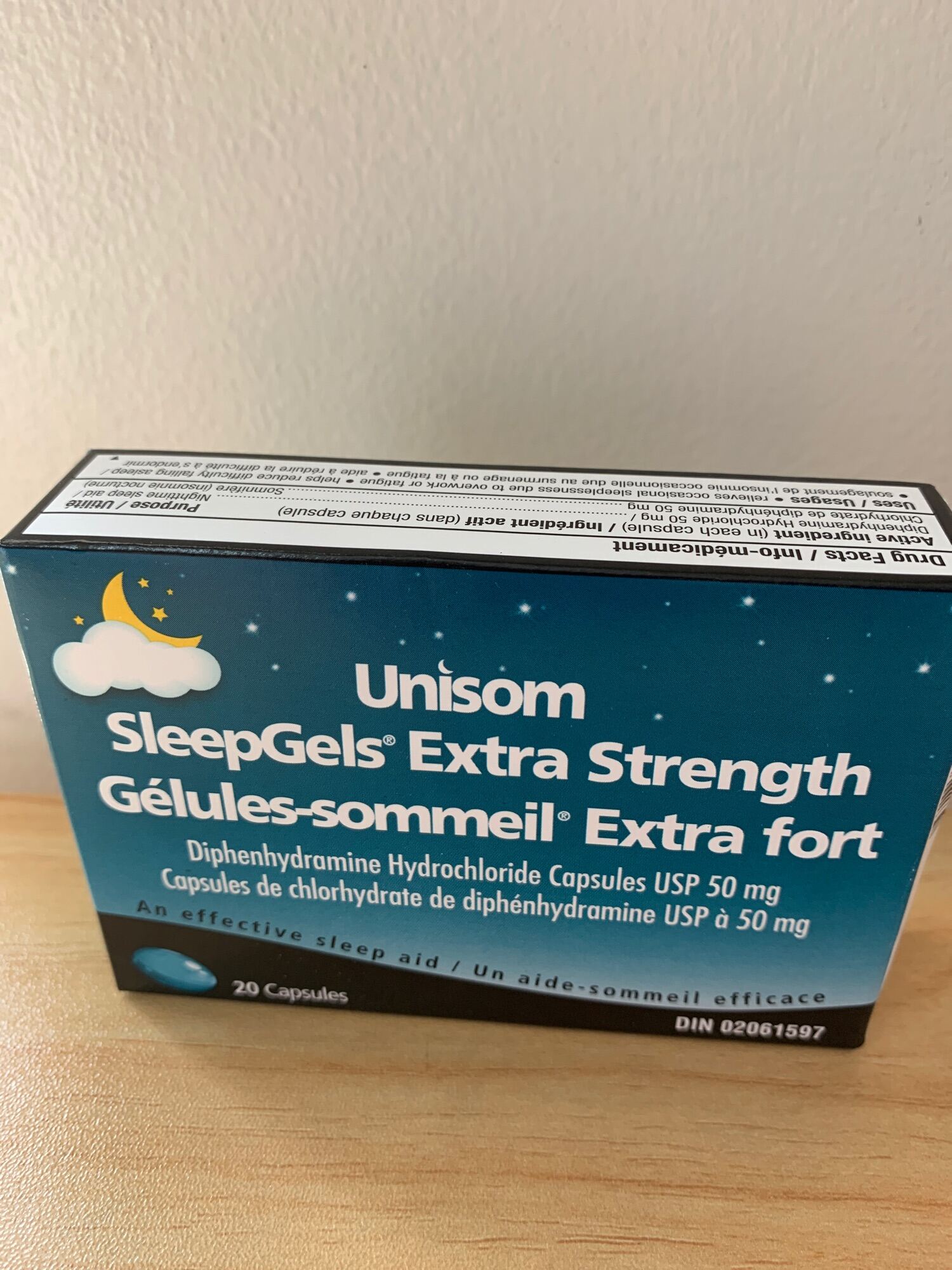 Unisom Sleep Gels Extra Strength 50 mg expiry 01/2026