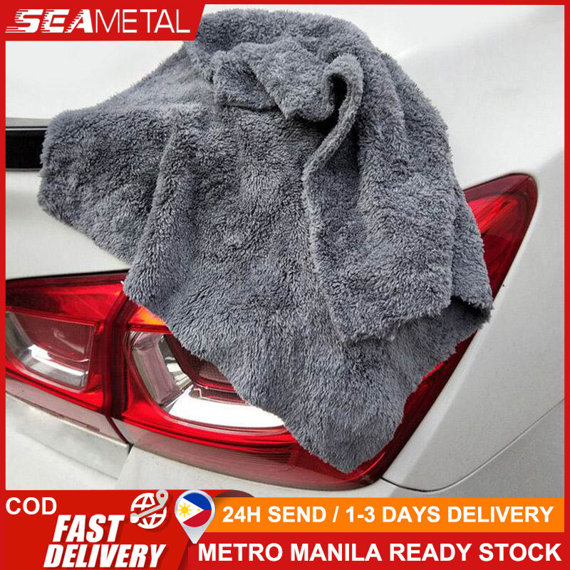 SEAMETAL 600GSM Microfiber Car Cleaning Towel, Super Absorbent