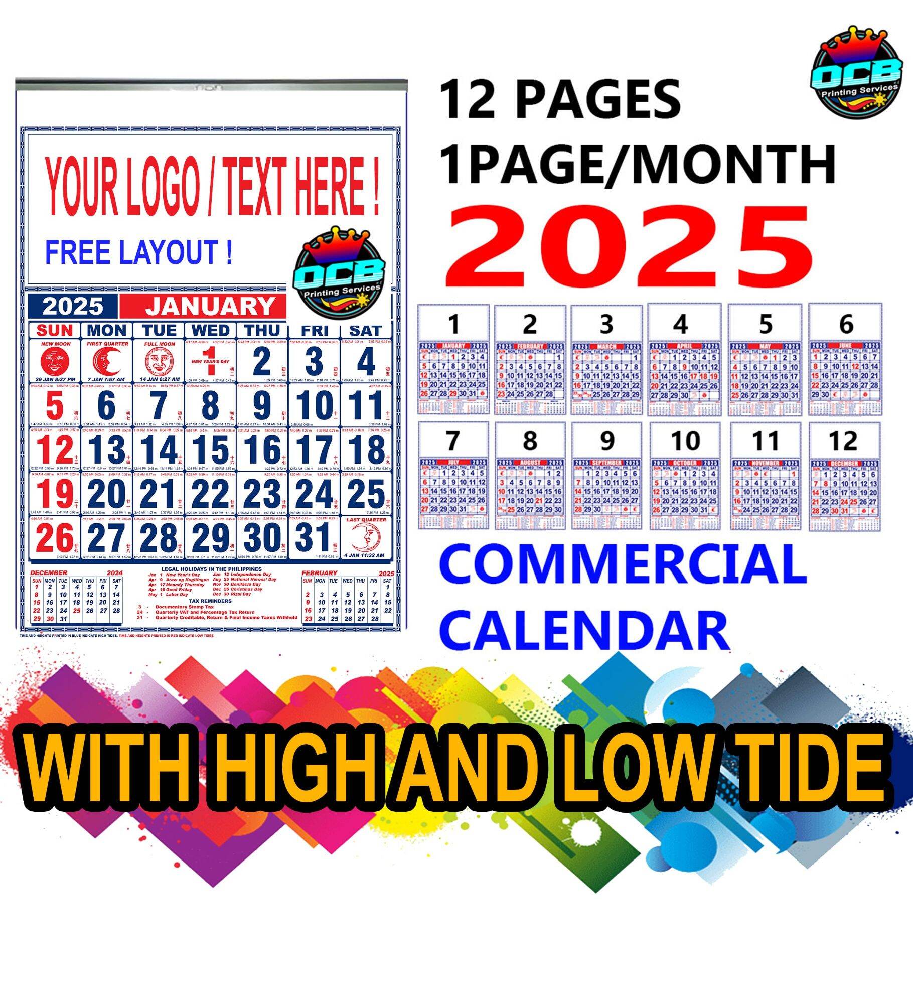 COMMERCIAL CALENDAR 2025 | Lazada PH