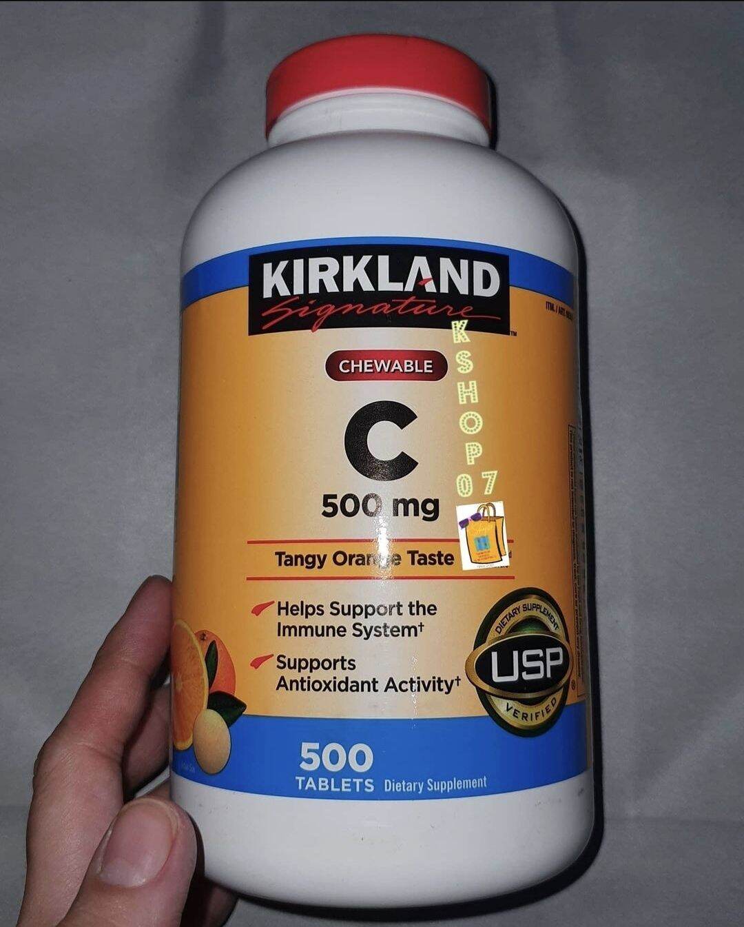 kirkland vitamin c 500mg chewable repacked 250s exp2023 Lazada PH