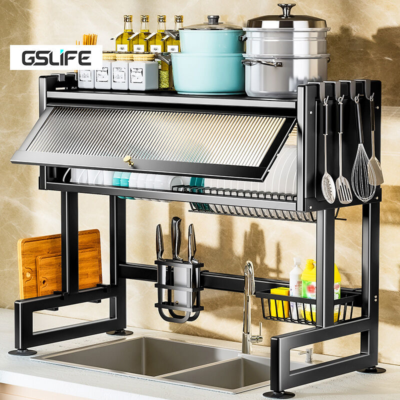  GSlife Over The Sink Dish Drying Rack Stainless Steel