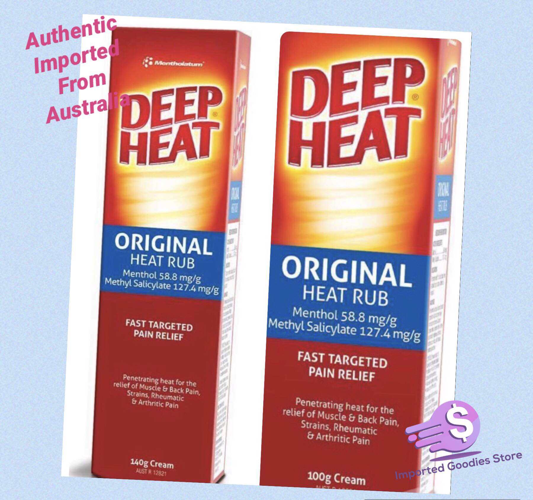 Deep Heat Mentholatum Arthritis Cream 140g /100g