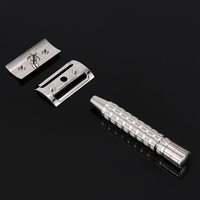 CNC 316L Stainless Steel Men's Manual Double Edge Safety Razor Travel ...