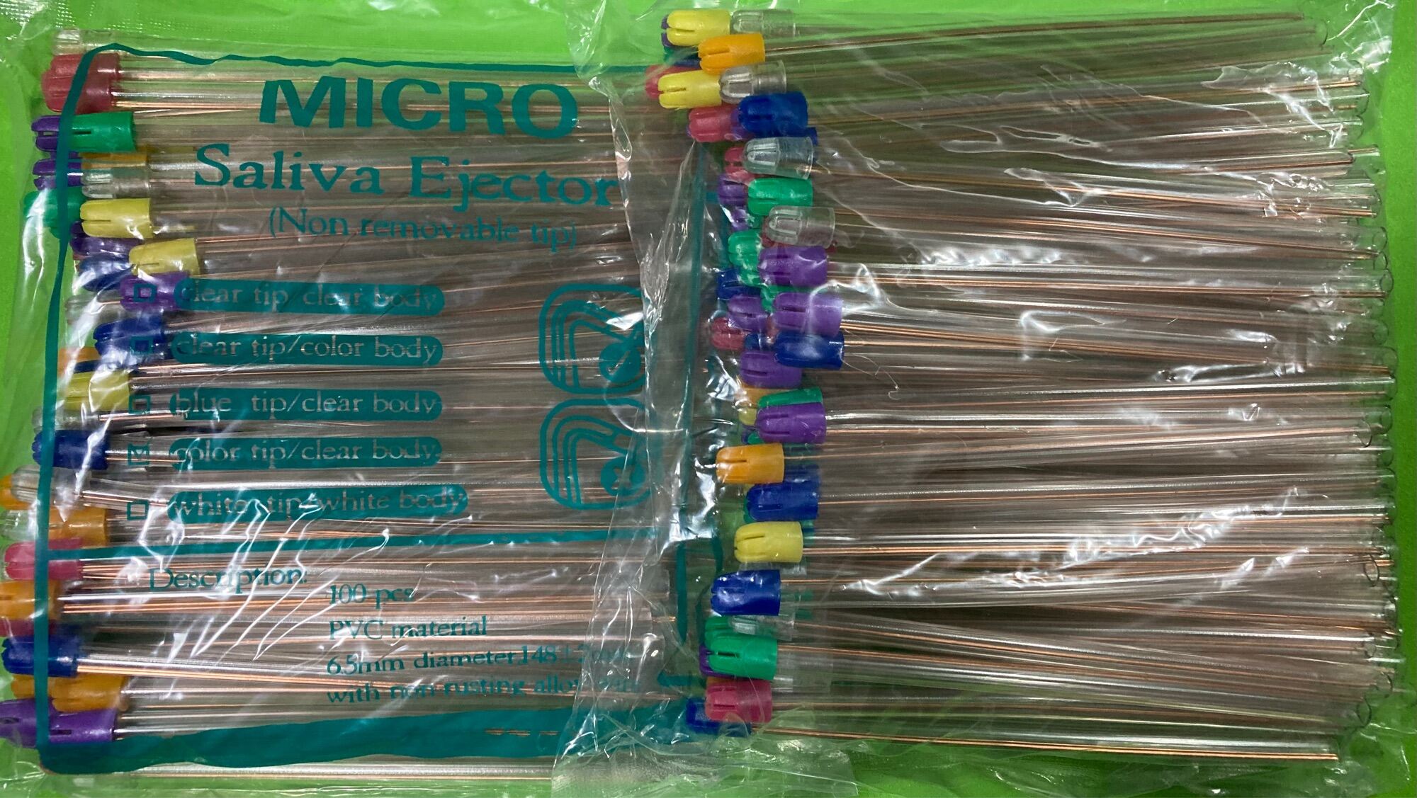 Dental Saliva Ejector tip, World Work brand Made in Italy & Micro brand