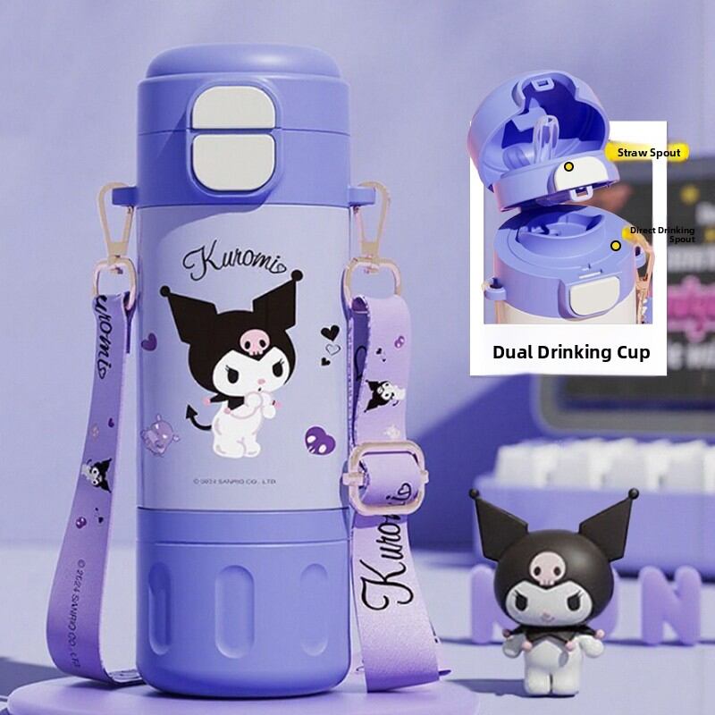 Hello Kitty | Portable Large Capacity Childrens Insulated Cup with Straw and Direct Drinking