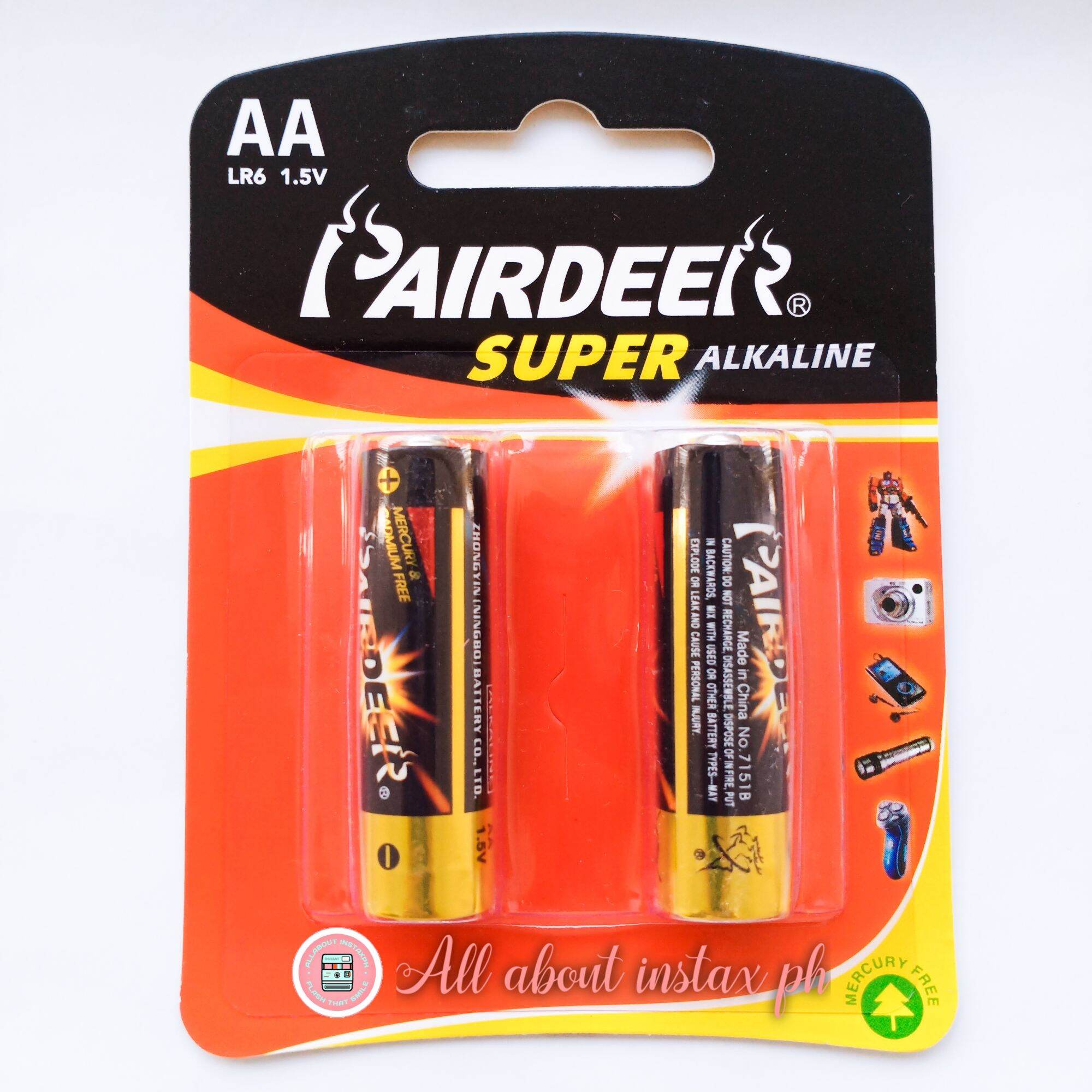 Pairdeer alkaline instax batteries Lazada PH