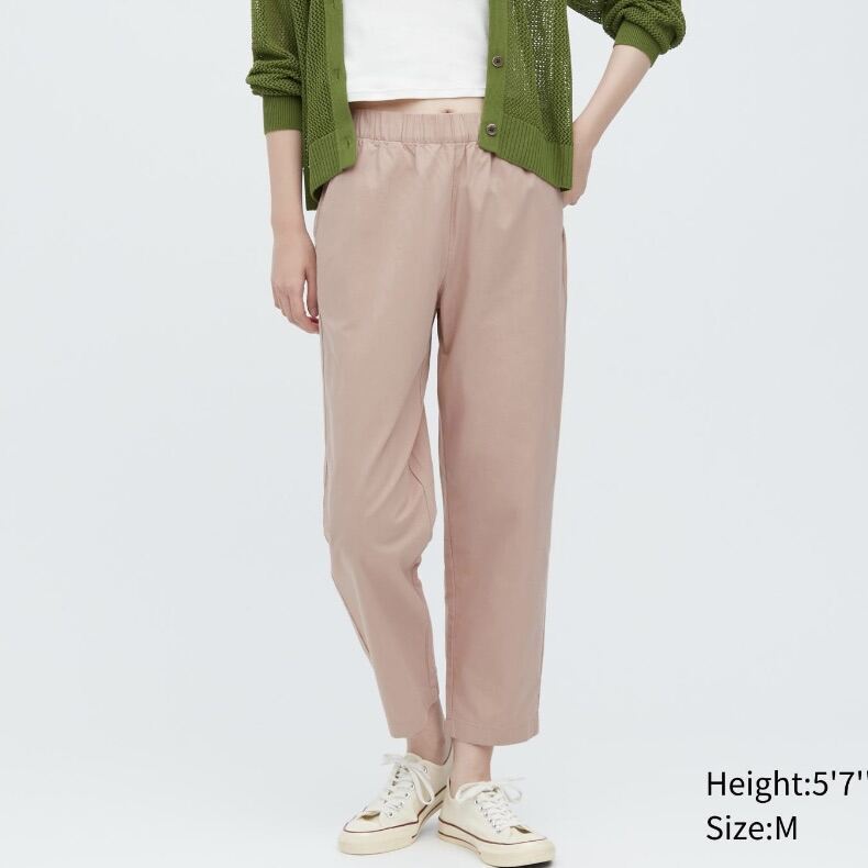 WOMEN'S COTTON RELAXED ANKLE PANTS