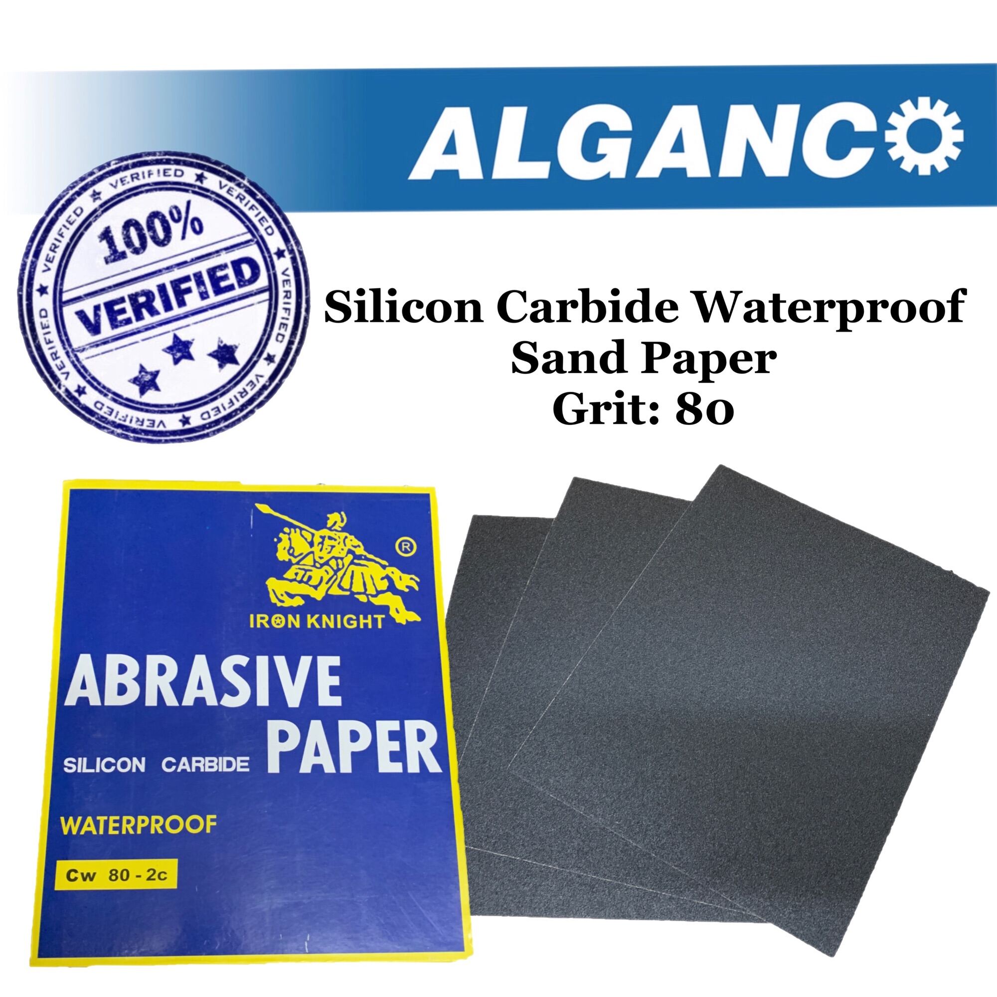 Iron Knight Original 80 Silicon Carbide Waterproof Sand Abrasive Paper