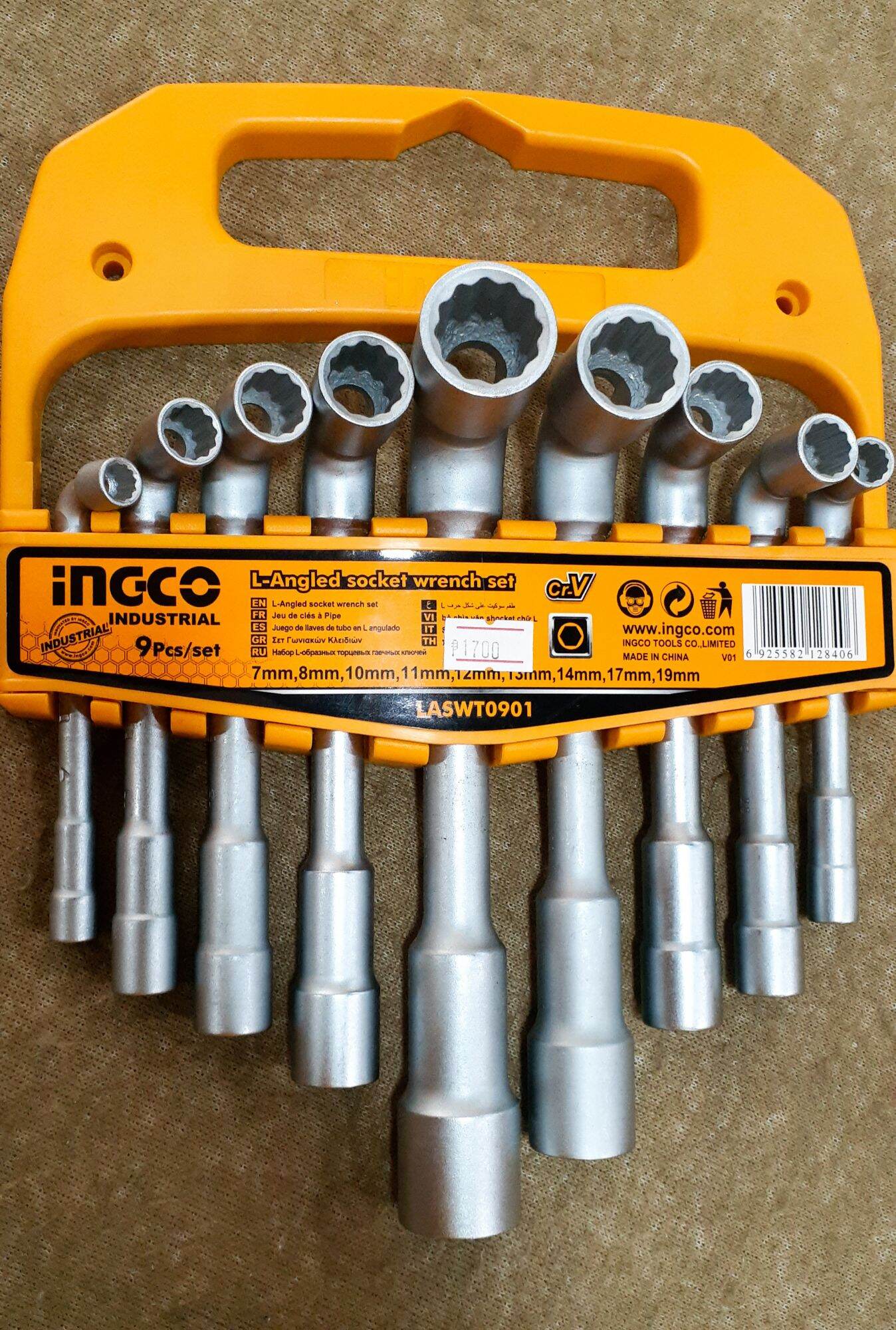 INGCO LAngled Socket Wrench 9Pcs/Set