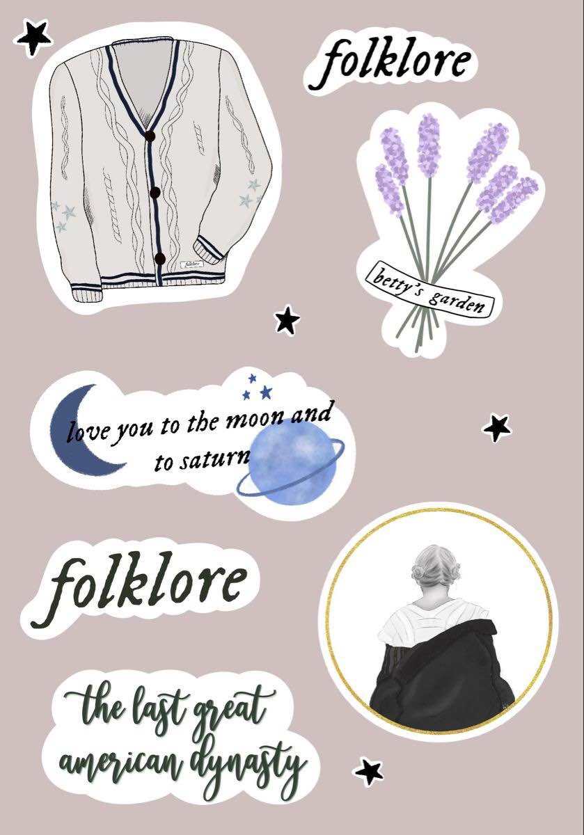 Folklore Stickers 