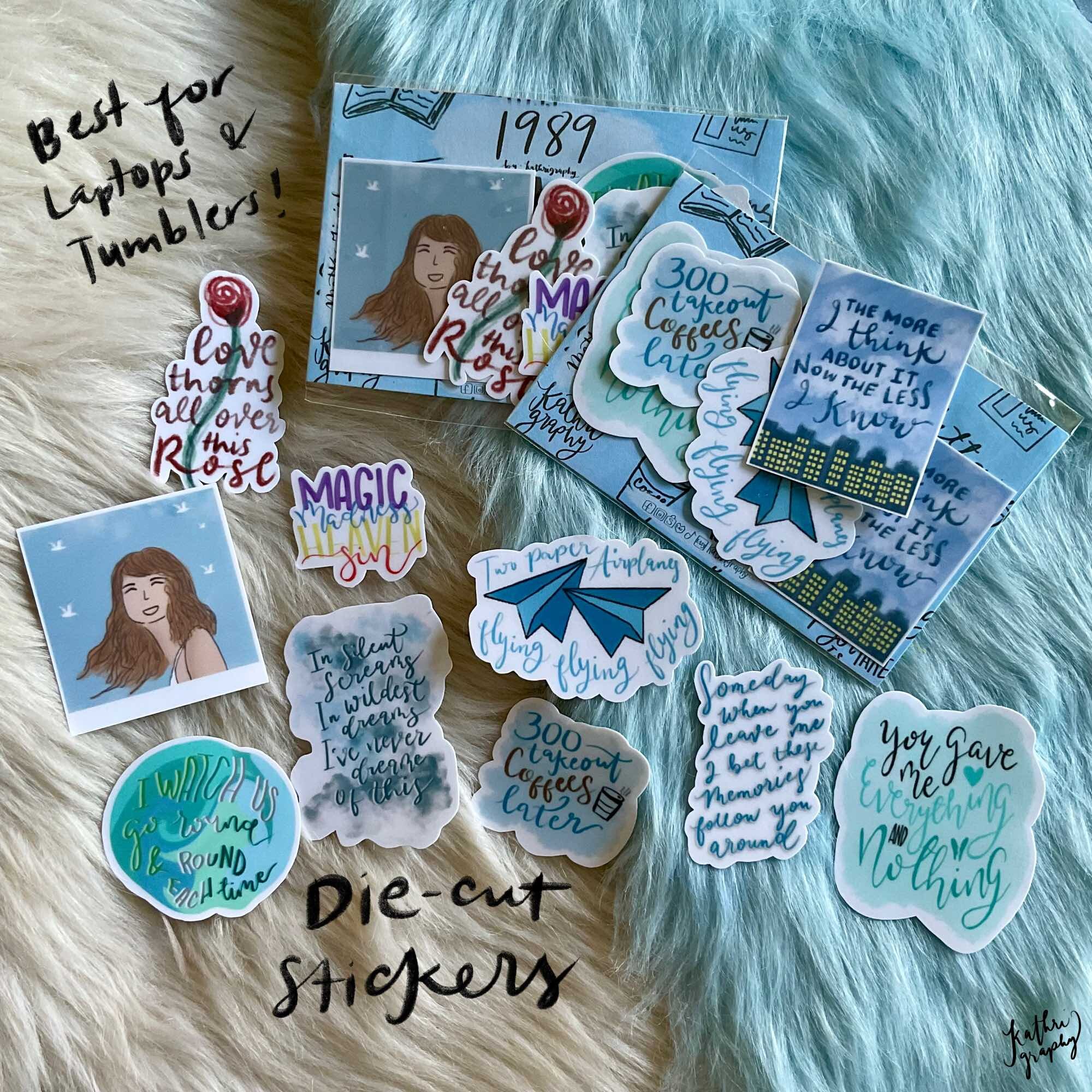 Taylor Swift folklore sticker pack