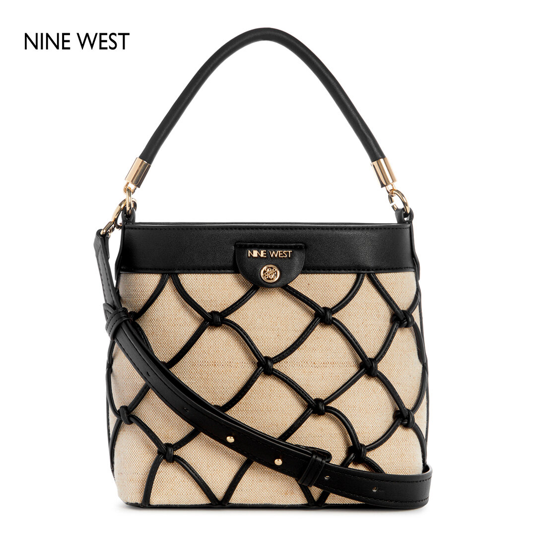 Nine West Zayd Crossbody Bucket Black