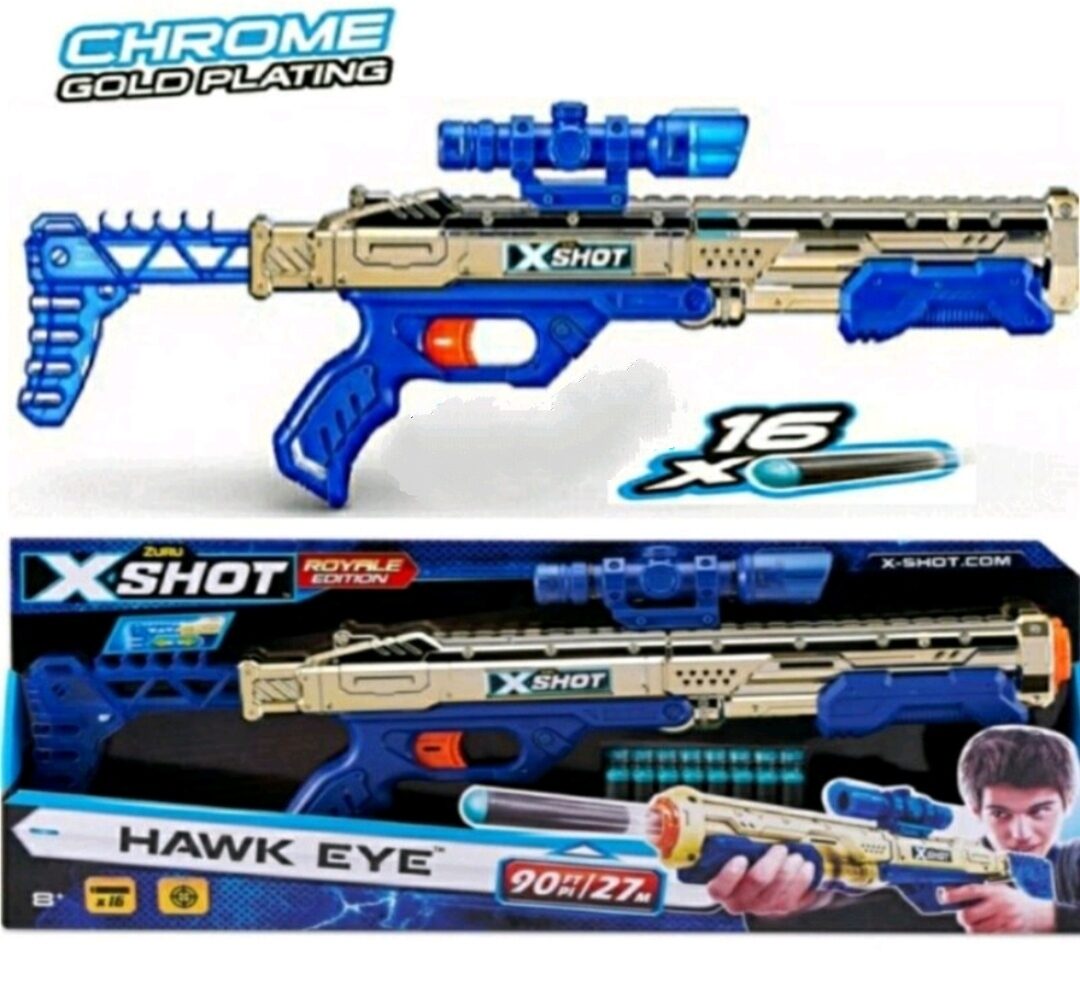 Zuru X-Shot Blaster Excel Hawk Eye Foam Dart Gun for Kids