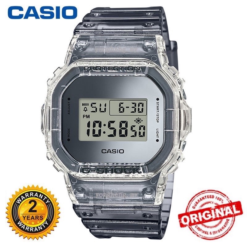 Casio G-Shock Waterproof Gray Transparent Sport Watch