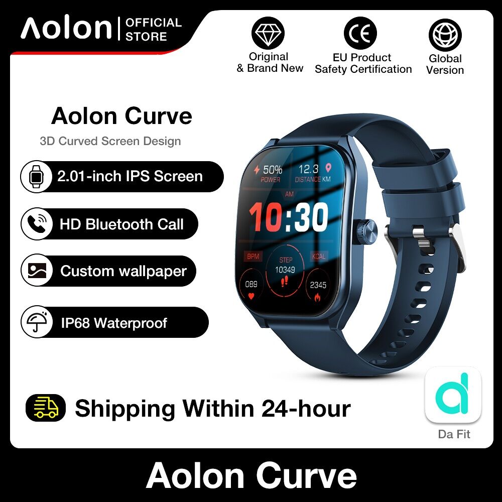 Aolon Curve smart watch for men IP68 waterproof Sports watch 2.01-inch ...