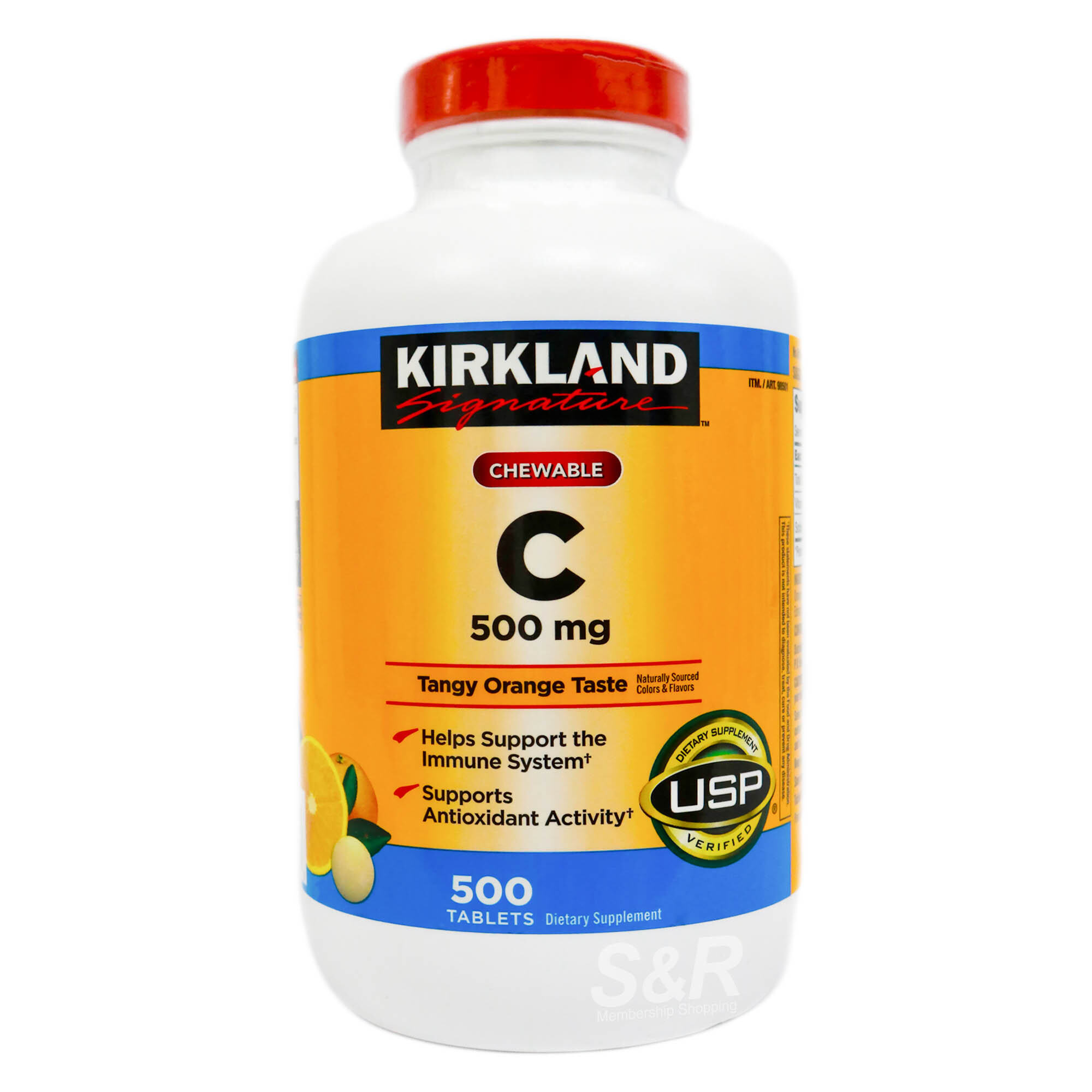 Kirkland Signature Chewable C Tangy Orange 500mg 500 tablets | Lazada PH