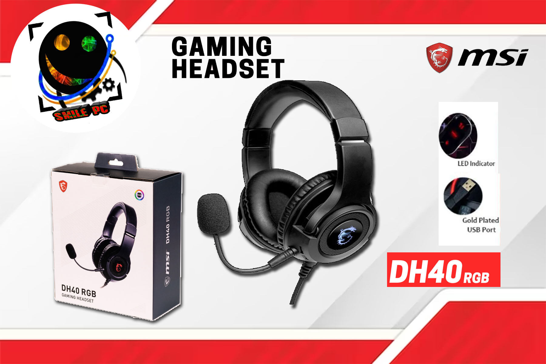 MSI DH40 RGB HEADPHONE | Lazada PH