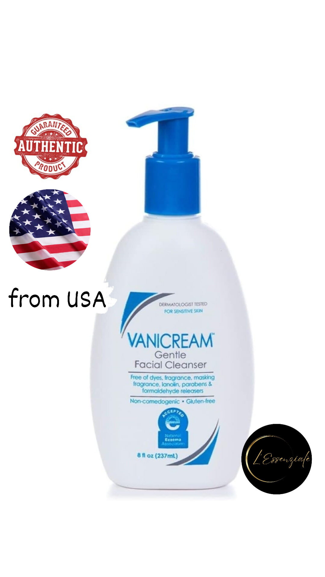 Vanicream Gentle Facial Cleanser With Pump Dispenser 237ml Lazada Ph