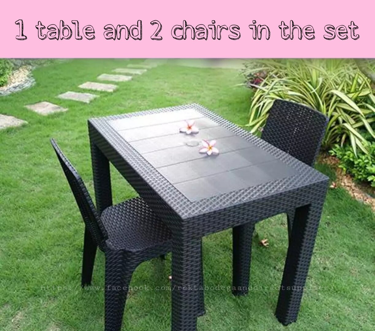 Rattan Table And Chair Dining Set - 2 Seaters Super SALE‼️