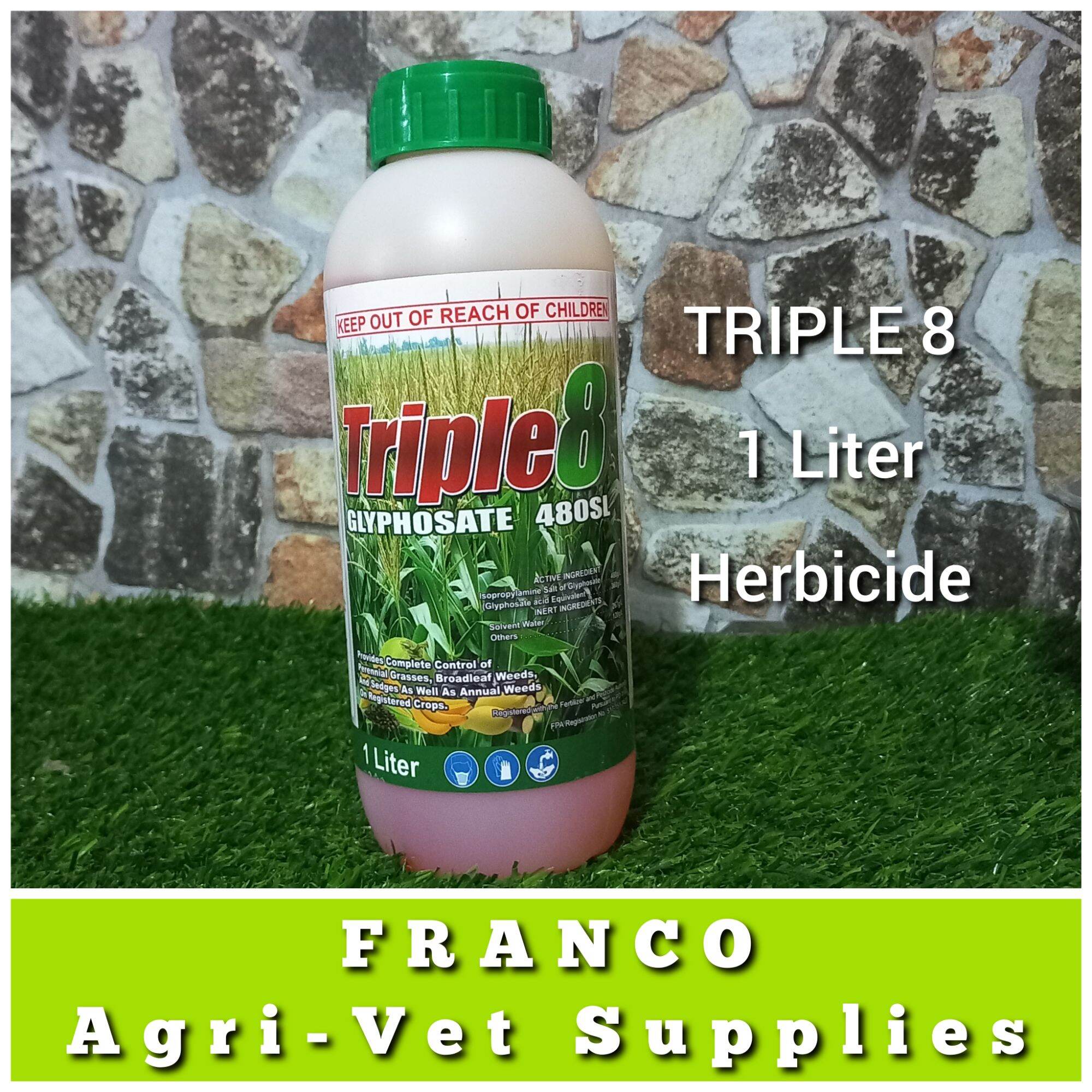 Triple 8 Glyphosate 480sl 1 Liter Herbicide Lazada Ph 2748