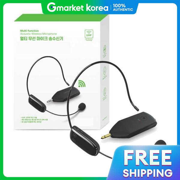 Uhf High-Quality Wireless Headset Microphone for Lectures, Classes, Broadcasting, and Teachers -