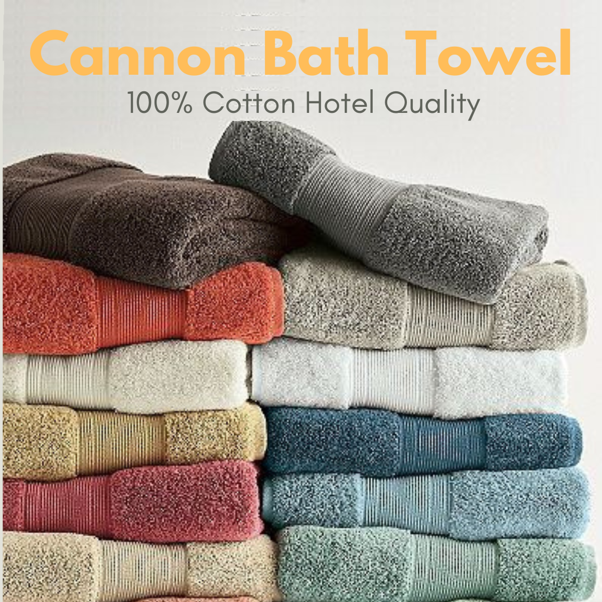 Cannon Bath Towel, 100% Cotton