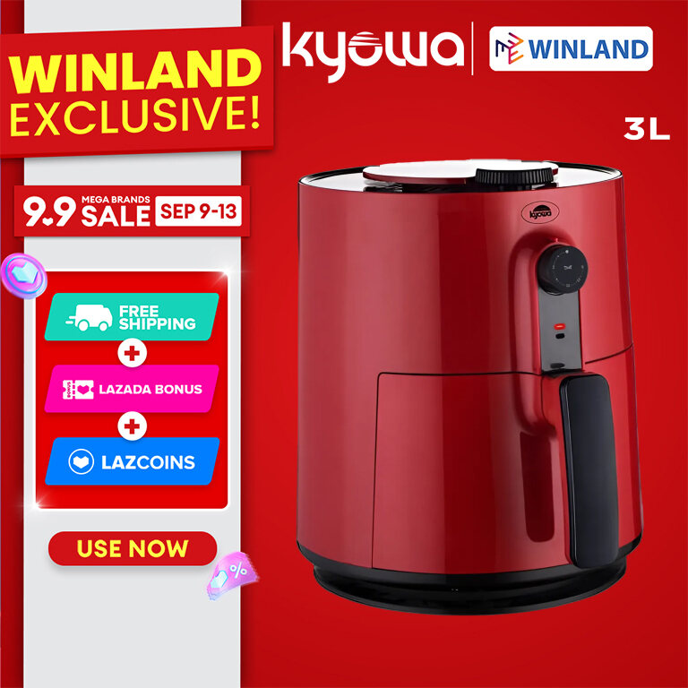 KYOWA Non-Sticky Air Fryer - Healthier Cooking, Hot Air Circulation