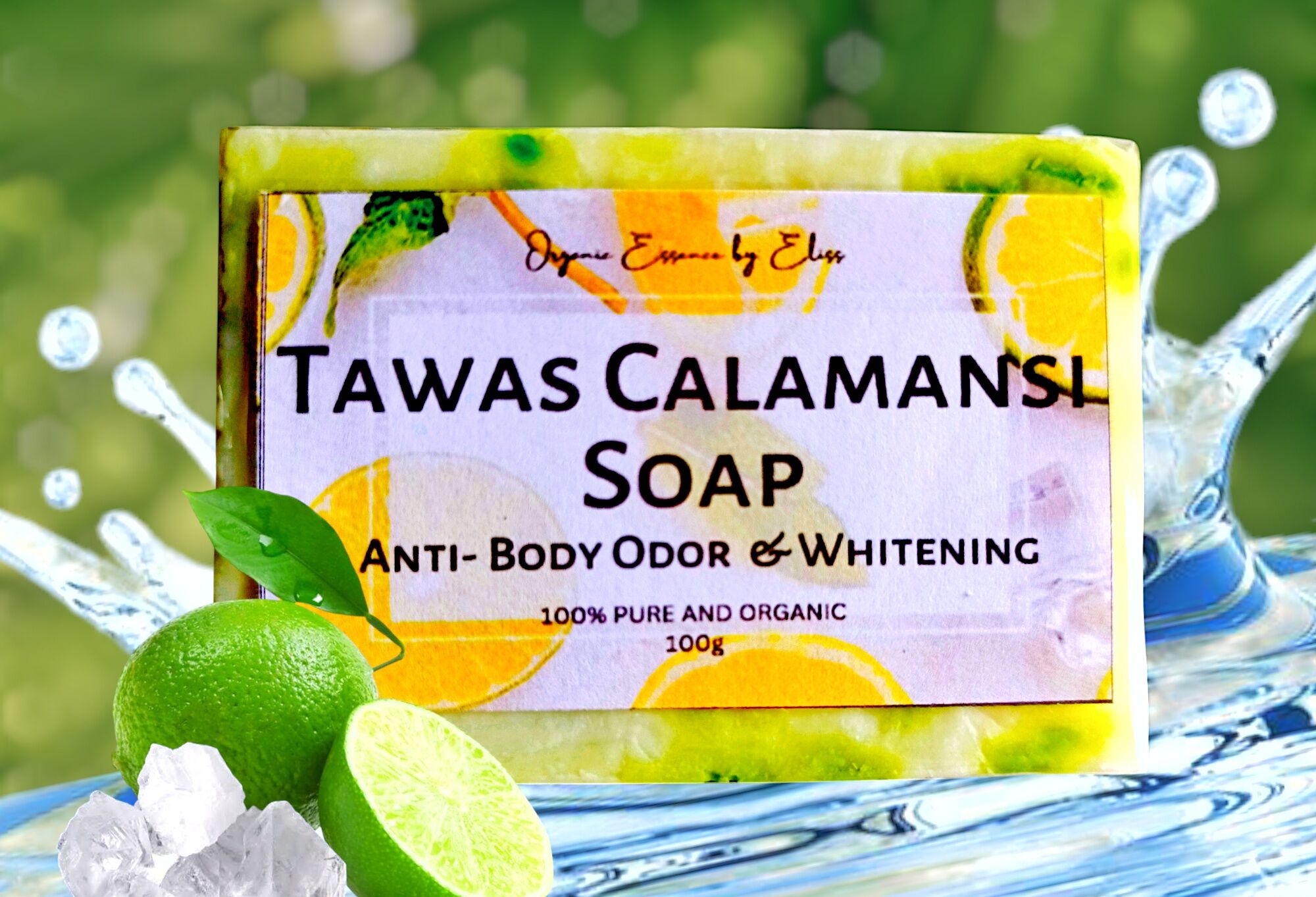 Tawas Calamansi Soap 100g. 
