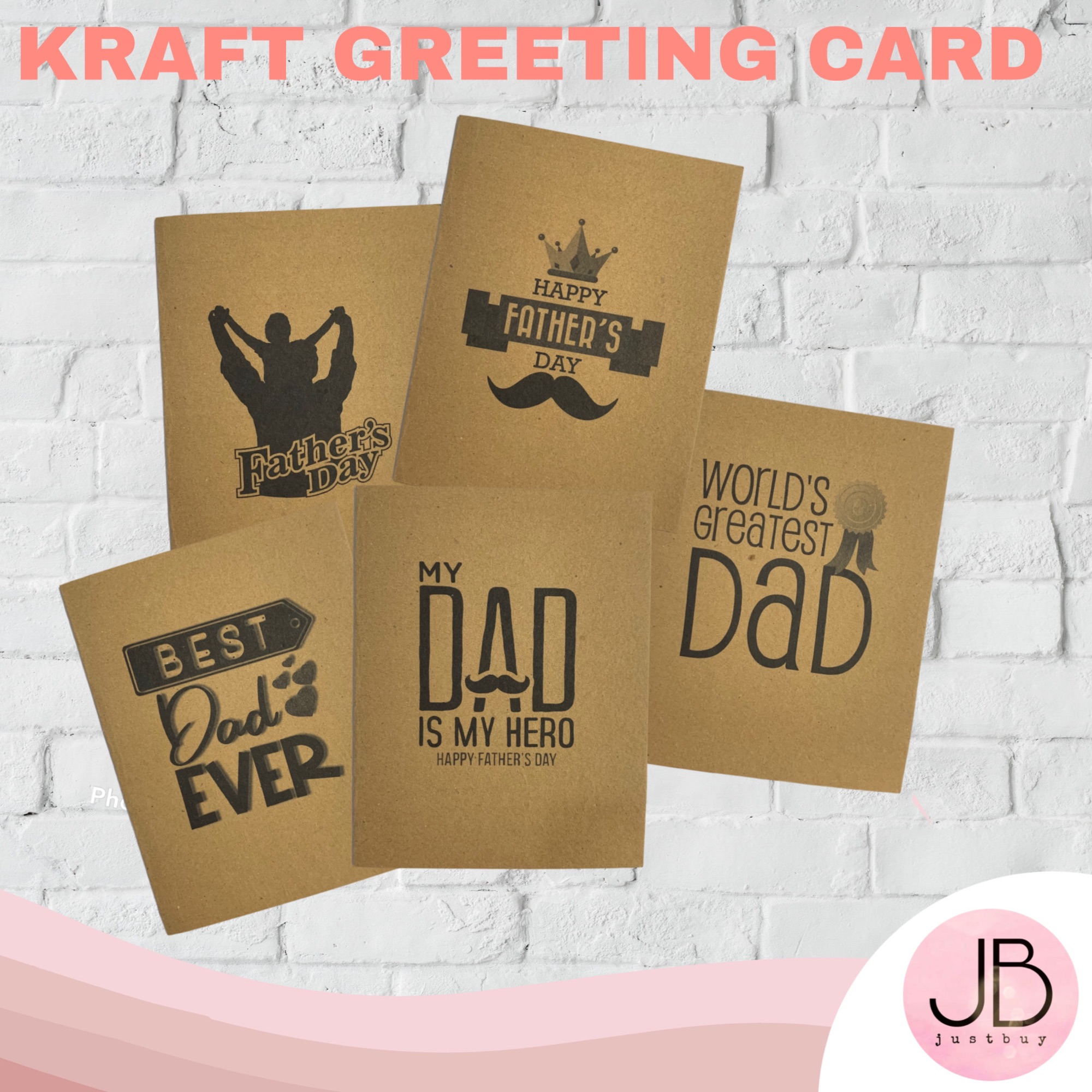 Happy Father’s Day Kraft/Craft Stickers/Cards/Shop Best Dad/Daddy/Tags