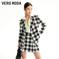 Vero Moda | Cute Plaid Pattern Long-sleeve Blazer