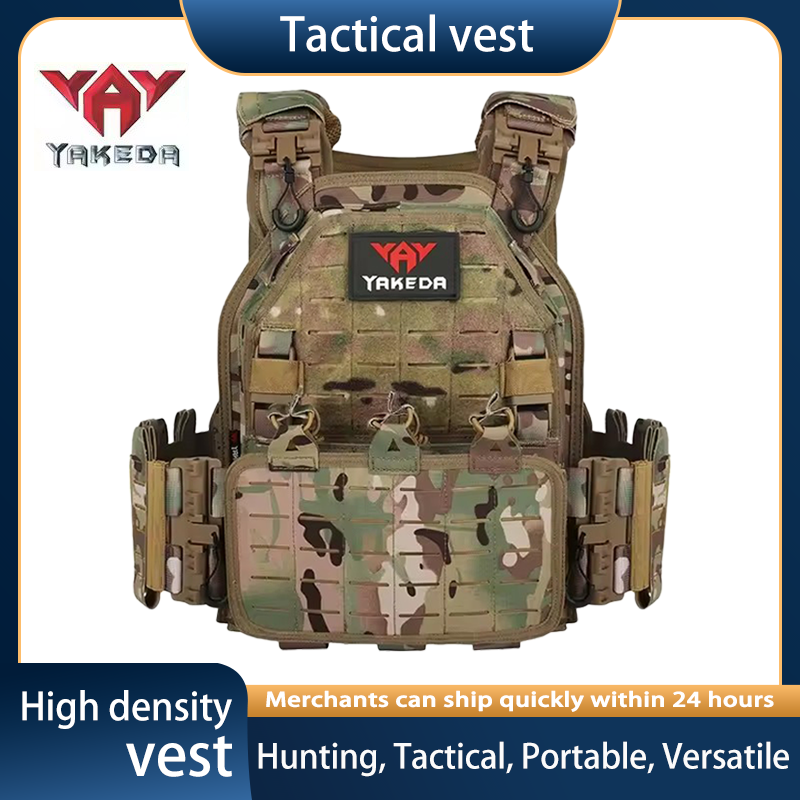 6094 Lightweight Tactical Vest - Quick-Detach MOLLE System, Durable Nylon for Military/Hunting/EDC Presyo  3,850 Piso*Libreng Shipping