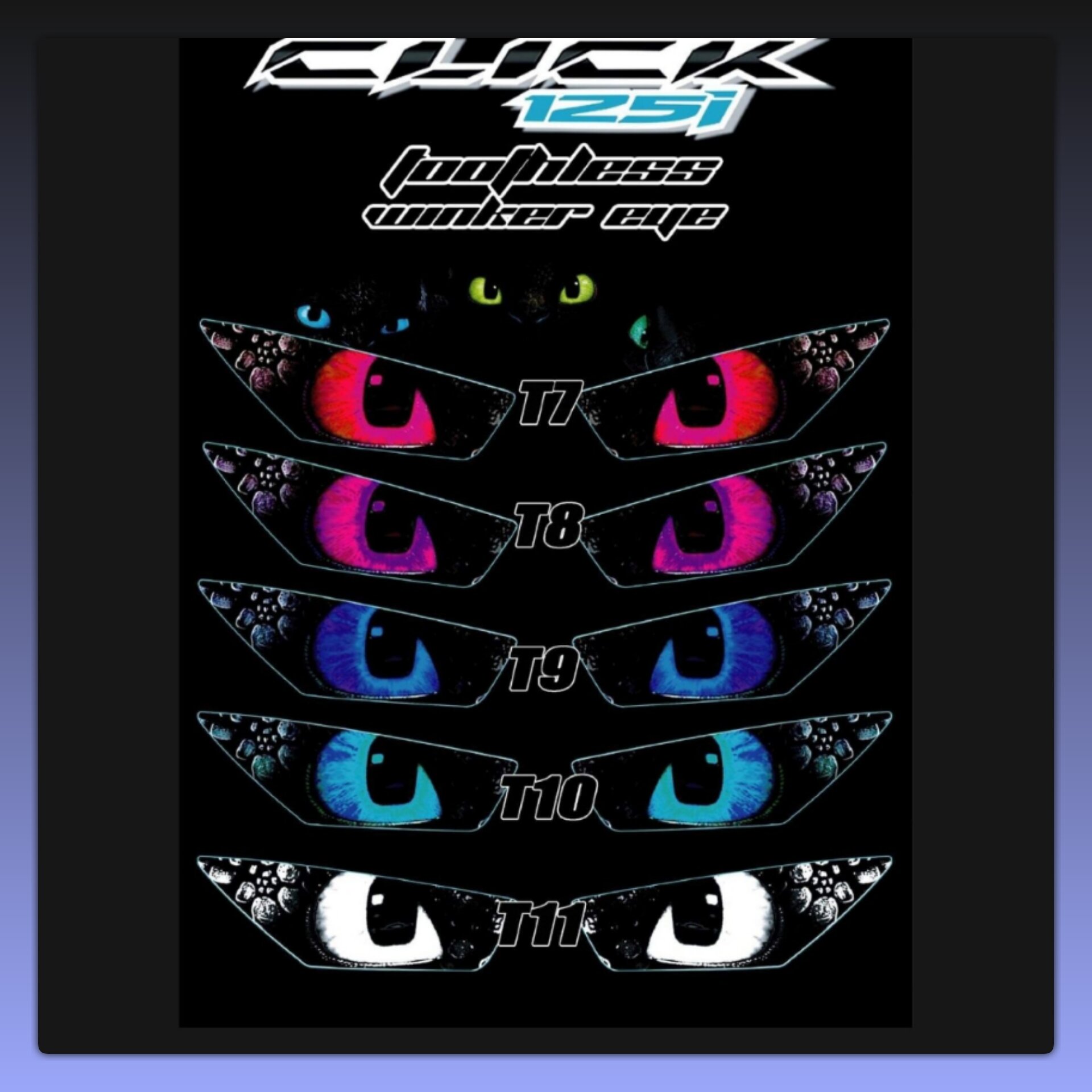 Click 125i/150i V2/V3 Winker Eye. 