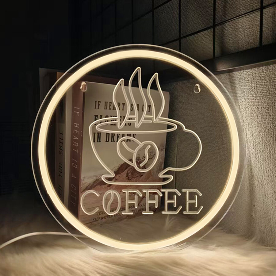 Coffee Series Neon Signs For Wall DecorLed Neon Lights For CafeHome BarClub RestaurantPartyCafe ShopChristmas Gift