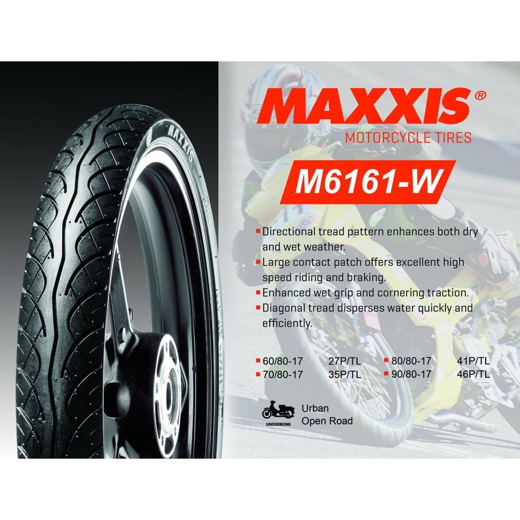 MAXXIS TUBELESS TIRE M6161W WITH FREE SEALANT AND PITO