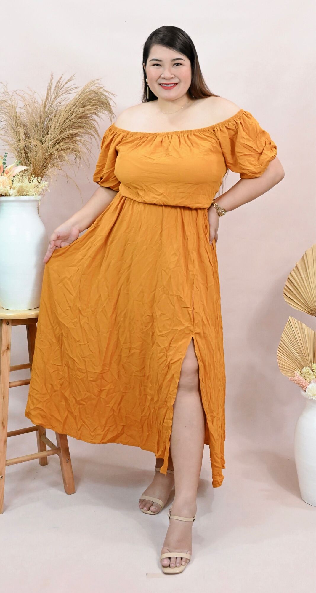 Plus Size Maine Maxi Slit Dress Lazada Ph