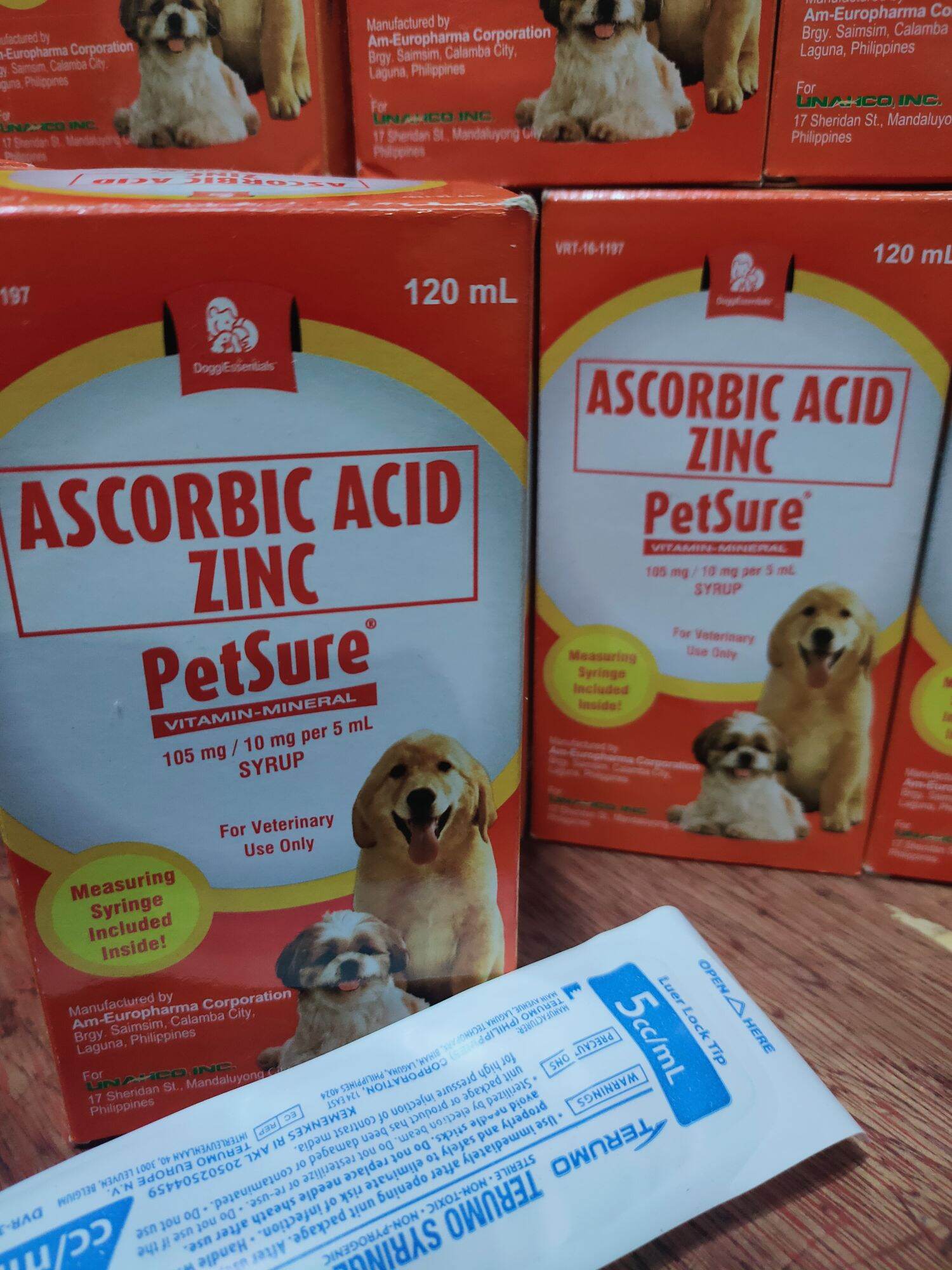 PETSURE ASCORBIC ACID ZINC 120ml with FREE SYRINGE Lazada PH