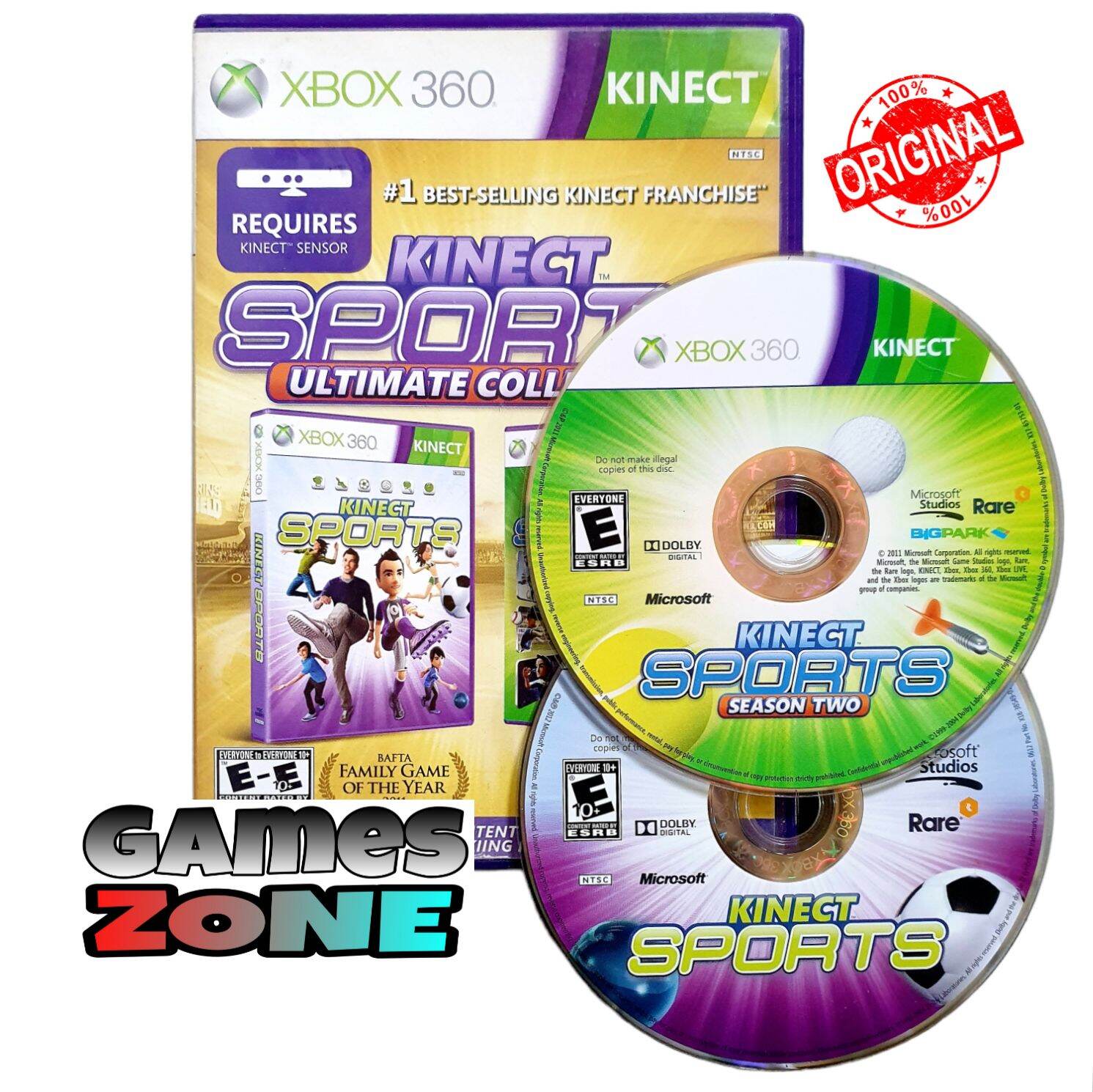 Jogo Kinect Sports Ultimate Collection Original - Xbox 360 - Sebo dos Games  - 10 anos!