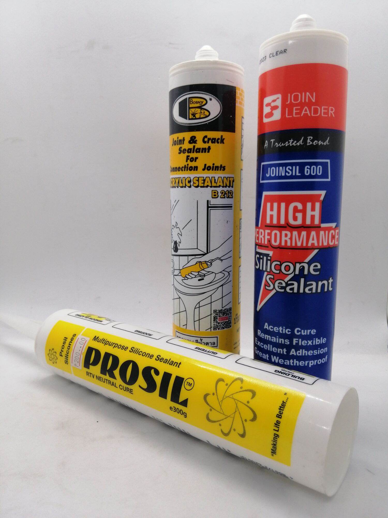 Silicone and Acrylic Sealant (Joinsil, Prosil, Bosny) Lazada PH